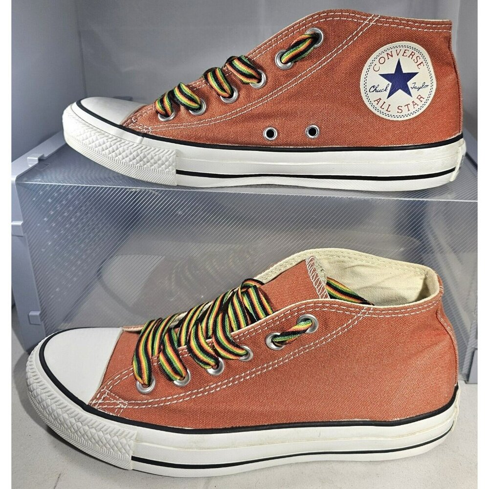 Rare Converse All Star Chuck Taylor Unisex Hi Top Shoe Fire Opal Size M6/W8
